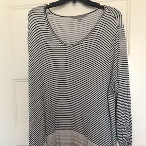 Black and White striped blouse